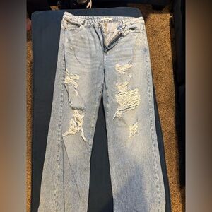 Garage ripped 90s straight jeans